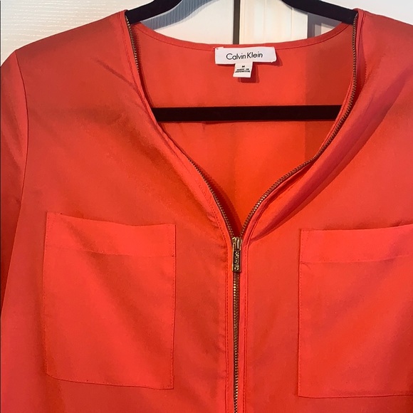 CK Blouse with Gold Zipper detail - Picture 3 of 9